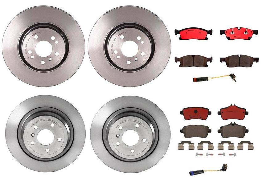 Brembo Brake Pads and Rotors Kit - Front and Rear (330mm/325mm) (Ceramic)